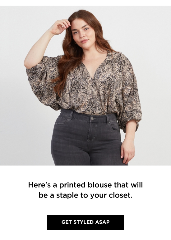  Here's a printed blouse that will be a staple to your closet. GET STYLED ASAP 